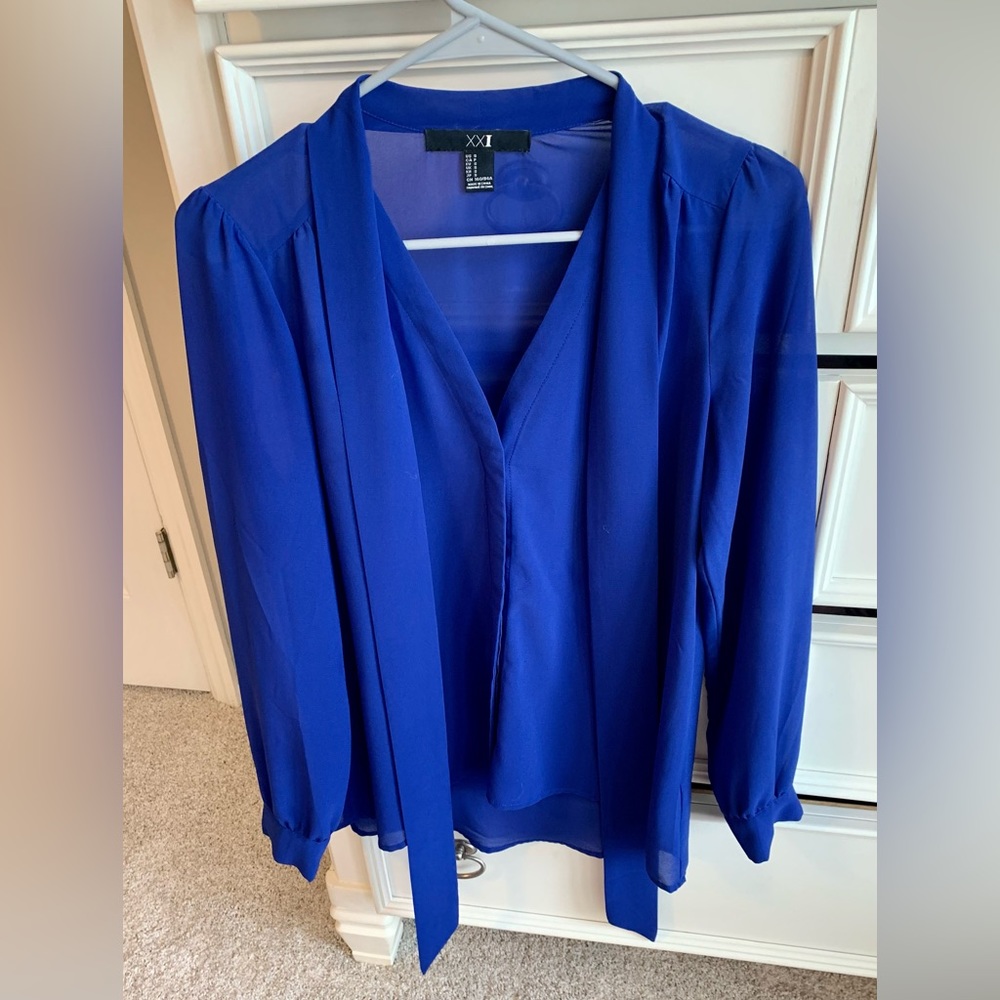 Sheer blue blouse, never worn